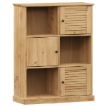 Libreria VIGO 90x35x114,5 cm in Legno Massello di Pino