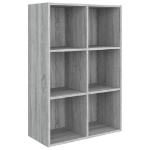 Libreria/Credenza Grigio Sonoma 66x30x98 cm Legno Multistrato