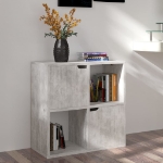 Libreria Cemento 60x27,5x59,5 cm in Legno Multistrato