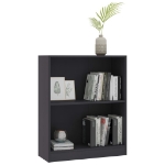 Libreria Grigia 60x24x74,5 cm in Legno Multistrato