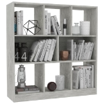 Libreria Grigio Cemento 97,5x29,5x100 cm in Legno Multistrato