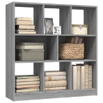 Libreria Grigio Sonoma 97,5x29,5x100 cm in Legno Multistrato