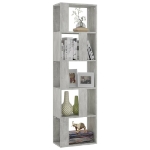 Libreria/Divisorio Grigio Cemento 45x24x159cm Legno Multistrato