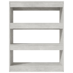 Libreria/Divisorio Grigio Cemento 80x30x103cm Legno Multistrato