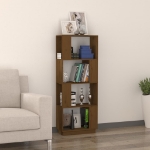 Libreria/Divisorio Miele 51x25x132 cm in Legno Massello di Pino