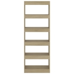 Libreria/Divisorio Rovere Sonoma 60x30x166 cm in Truciolato