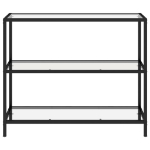 Scaffale Trasparente 100x36x90 cm in Vetro Temperato