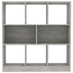 Libreria Grigio Cemento 97,5x29,5x100 cm in Truciolato