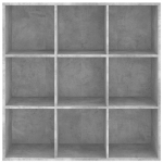 Libreria Grigio Cemento 98x30x98 cm in Truciolato