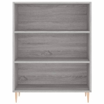 Libreria Grigio Sonoma 69,5x32,5x90 cm in Legno Multistrato