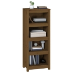 Libreria Marrone Miele 50x35x125,5 cm in Legno Massello di Pino