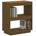 Libreria Marrone Miele 60x35x71 cm in Legno Massello di Pino