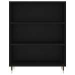 Libreria Nera 69,5x32,5x90 cm in Legno Multistrato