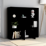 Libreria Nera 98x30x98 cm in Truciolato