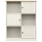 Libreria VIGO 90x35x114,5 cm in Legno Massello di Pino Bianco