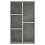 Libreria/Credenza Grigio Cemento 50x25x80 cm in Truciolato