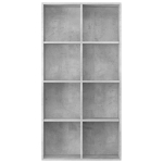 Libreria/Credenza Grigio Cemento 66x30x130 cm in Truciolato