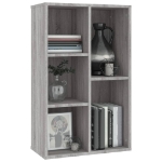 Libreria/Credenza Grigio Sonoma 50x25x80 cm Legno Multistrato