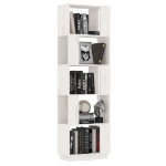 Libreria/Divisorio Bianco 51x25x163,5 cm Legno Massello di Pino