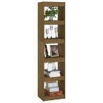 Libreria/Divisorio Marrone Miele 40x30x167,5cm Massello di Pino