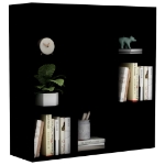 Libreria Nera 98x30x98 cm in Truciolato