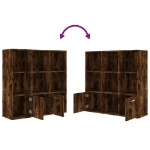 Libreria Rovere Fumo 98x30x98 cm