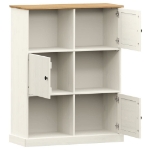 Libreria VIGO 90x35x114,5 cm in Legno Massello di Pino Bianco