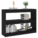 Libreria/Divisorio Nero 100x30x72 cm