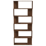 Libreria/Divisorio Rovere Marrone 80x24x192cm Legno Multistrato