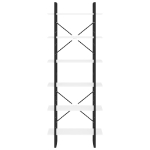 Scaffale Alto Bianco 80x30x210 cm in Legno Multistrato