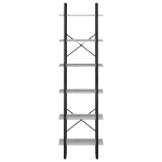 Scaffale Grigio Cemento 60x30x210 cm in Legno Multistrato