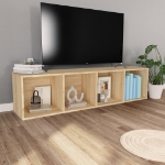 Libreria / Mobile TV Rovere Sonoma 36x30x143 cm in Truciolato