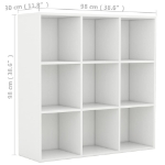 Libreria Bianca 98x30x98 cm in Truciolato