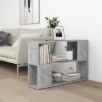 Libreria Grigio Cemento 100x24x63 cm in Truciolato