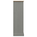 Libreria VIGO 90x35x114,5 cm in Legno Massello di Pino Grigio