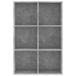 Libreria/Credenza Grigio Cemento 66x30x97,8 cm in Truciolato