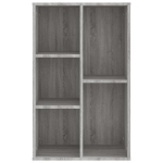 Libreria/Credenza Grigio Sonoma 50x25x80 cm Legno Multistrato