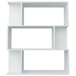 Libreria/Divisorio Bianco 80x24x96 cm in Legno Multistrato