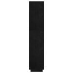 Libreria/Divisorio Nero 80x35x167 cm in Massello di Pino