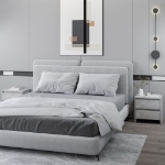 Comodini 2 pz Grigio Cemento 45x34,5x44,5 cm in Truciolato