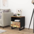 Comodino in Legno Massello di Recupero e Legno Multistrato