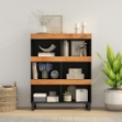Credenza 85x33x107 cm in Legno Massello di Acacia