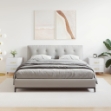 Comodini 2 pz Bianco Lucido 40x35x47,5 cm in Legno Multistrato