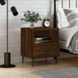 Comodino Rovere Marrone 40x35x47,5 cm in Legno Multistrato