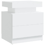 Comodino Bianco 45x35x52 cm in Truciolato