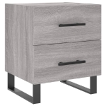 Comodino Grigio Sonoma 40x35x47,5 cm in Legno Multistrato