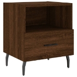 Comodino Rovere Marrone 40x35x47,5 cm in Legno Multistrato