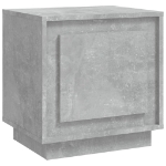Comodino Grigio Cemento 44x35x45 cm in Legno Multistrato
