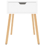 Comodino Bianco 40x40x56 cm in Truciolato