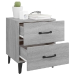 Comodini 2 pz Grigio Sonoma 40x35x47,5 cm